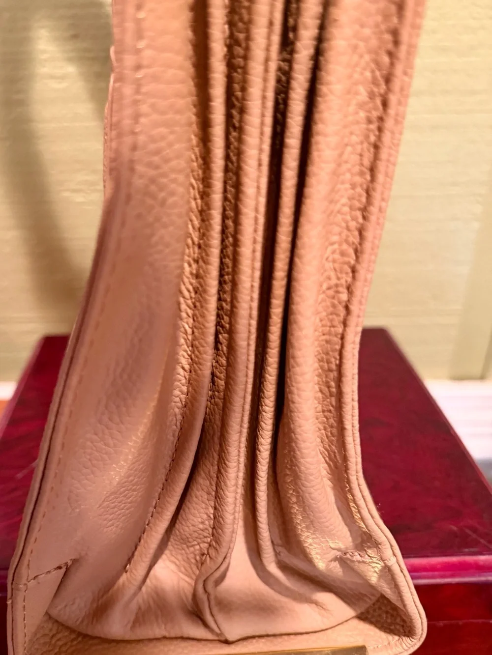 Joy & IMAN Warm Camel Structured Tote Handbag NWT Organizer Bag w/ Flashlight